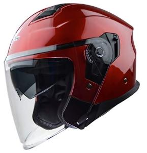 Vega Magna Open Face Helmet with Sunshield - Candy Red
