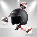 1Storm Open Face Helmet with Tinted Goggles Bundle