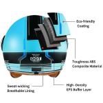 Retro Open Face Motorcycle Helmet with Visor