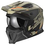 LS2 Drifter Open Face Helmet - Matte Sand/Orange