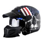 1Storm Full Face Skull Flag Motorcycle Helmet