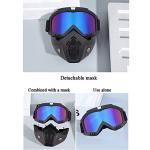 1Storm Open Face Helmet with Tinted Goggles Bundle