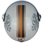 DOT Approved Open Face Motorcycle Helmet with Dual Visors