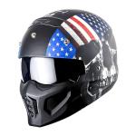 1Storm Full Face Skull Flag Motorcycle Helmet