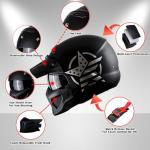 1Storm Full Face Skull Flag Motorcycle Helmet