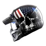 1Storm Full Face Skull Flag Motorcycle Helmet