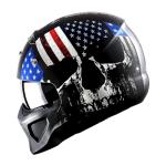 1Storm Full Face Skull Flag Motorcycle Helmet