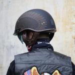VCOROS Dot Approved Sun Visor Half Helmet - Indian (L)