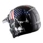 1Storm Full Face Skull Flag Motorcycle Helmet