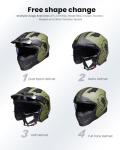 ILM Vintage Retro Open Face Motorcycle Helmet