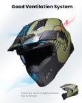 ILM Vintage Retro Open Face Motorcycle Helmet