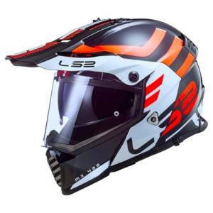 LS2 Blaze Adventure Helmet Gloss Black/White Medium