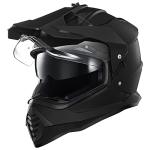 ILM Dual Sport Adventure Motorcycle Helmet - Matte Black