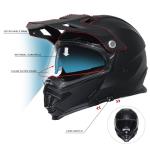 TRIANGLE Dual Sport Full Face Motorcycle Helmet