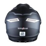 1Storm Dual Sport Full Face Motorcycle Helmet Black