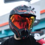 NENKI DOT Approved Off-Road Motorcycle Helmet - Red