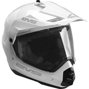 EVS Sports Dual Sport Modular Motorcycle Helmet - Matte White