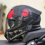 JQF Gear Full Face Dual Visor Motorcycle Helmet