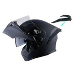 1Storm Modular Full Face Motorcycle Helmet XL: HB89 Matt Black