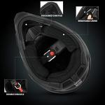 ILM Full Face Dirt Bike Helmet - Matte Black
