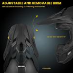 ILM Full Face Dirt Bike Helmet - Matte Black