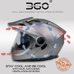 Milwaukee Silver Ominous Advanced Dual Sport Helmet