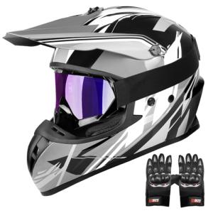 JAGASOL Dual Sport Off Road Motorcycle Helmet