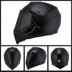 Woljay Dual Sport Off-Road Motorcycle Helmet, Black