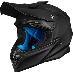 ILM Motocross Helmet with Camera Mount - Matte Black