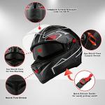 1STorm Matt Black Dual Visor Full Face Helmet