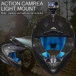 ILM Motocross Helmet with Camera Mount - Matte Black