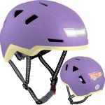 XNITO Kids Bike Helmet with LED Lights - Lavender