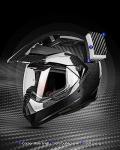 ILM Carbon Fiber Full Face Adventure Helmet