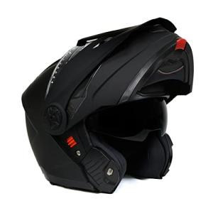Milwaukee MPH9820DOT Flat Black Modular Motorcycle Helmet