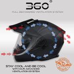 Milwaukee MPH9820DOT Flat Black Modular Motorcycle Helmet