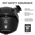 TRIANGLE Full Face Motorcycle Helmet with Dual Visor