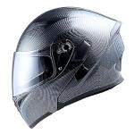 1Storm Carbon Fiber Modular Full Face Helmet with Bluetooth