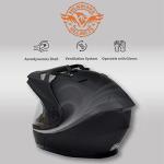 Milwaukee MPH9820DOT Flat Black Modular Motorcycle Helmet