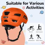 Kids' Adjustable Multisport Helmet - Orange