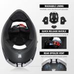 TRIANGLE Full Face Motorcycle Helmet with Dual Visor