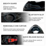 TRIANGLE Full Face Motorcycle Helmet with Dual Visor
