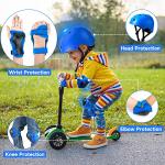 Adjustable Kids Bike Helmet with Protective Gear Set