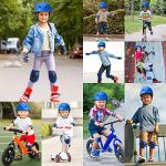 Adjustable Kids Bike Helmet with Protective Gear Set