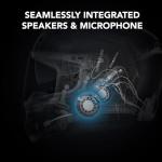 Sena Phantom Full Face Smart Motorcycle Helmet with Integrated Communications, LED Lighting, and 2nd Generation Sound by Harman Kardon (Gloss Black, XL)