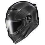 ScorpionEXO Covert FX Carbon Fiber Full Face Motorcycle Helmet Street Fighter Style - Bluetooth Ready Speaker Pockets DOT ECE Solid (Gloss Black - X-Small)