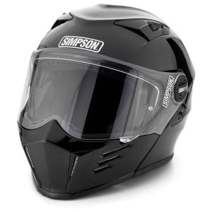 Simpson unisex adult Helmet Simpson M59L2 Mod Bandit Lrg Black, Black, Large US