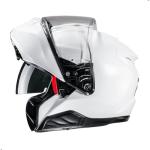 HJC RPHA 91 Solid Modular Motorcycle Helmet with HJ-37 Pinlock Shield, DOT Approved (White, Large)