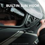 Sena Stryker Full Face Smart Helmet with Integrated Mesh and Bluetooth Communications, LED Taillight, and Sound by Harman Kardon, DOT (Matte Black, X-Large)