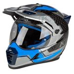 KLIM Krios Pro Adventure Motorcycle Helmet ECE/DOT - Medium - Ventura Electric Blue