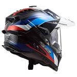LS2 Helmets Explorer Carbon Adventure Helmet (Frontier Black Blue - Large)